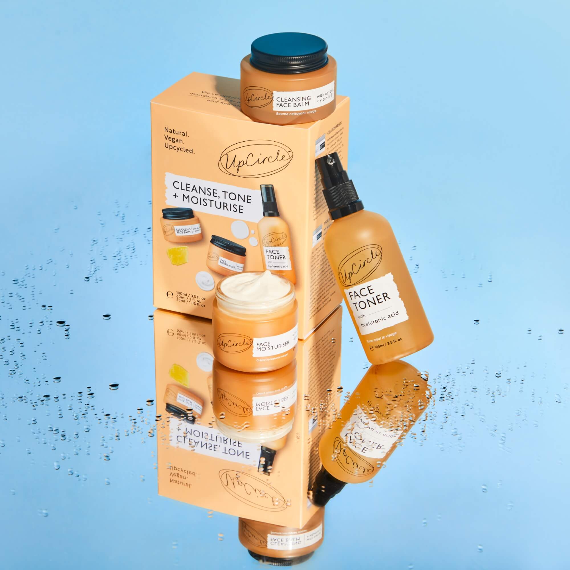 Cleanser, Toner + Moisturizer Bundel